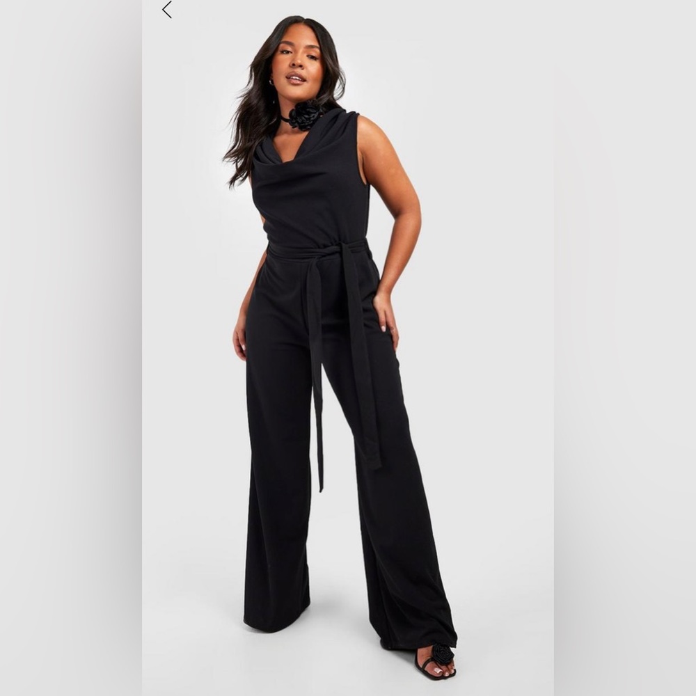 Womens Black Boohoo Jumpsuit